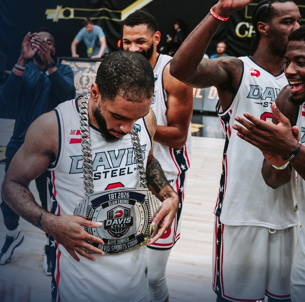 A Davis Steel player with the Elam Ending game-winner chain